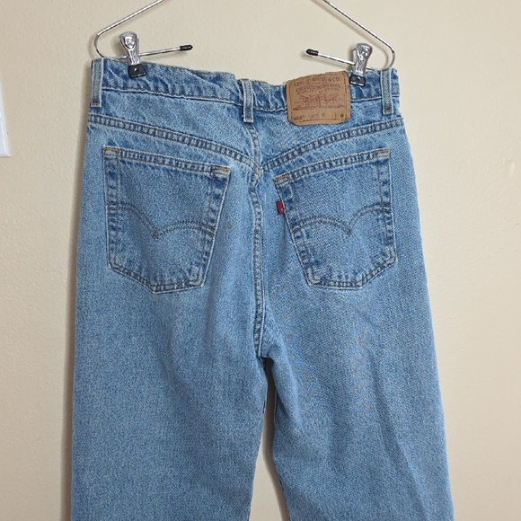 Levi's 565 Vintage 1996 Jeans Women's Loose Fit Straight Wide Leg Blue Denim 11 - Picture 7 of 8